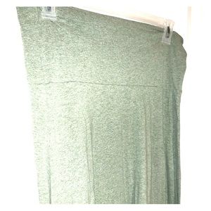 Green maxi skirt